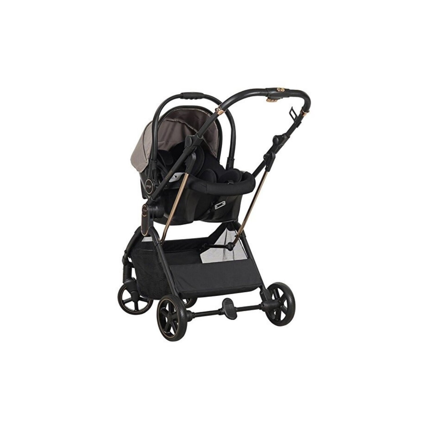 Prego Arteon Seyahat Sistem Bebek Arabası 2244 Otomatik Katlanan Bej
