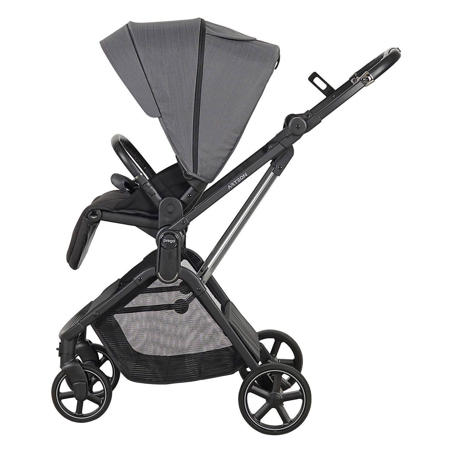 Prego Arteon Seyahat Sistem Bebek Arabası 2244 Otomatik Katlanan Gri