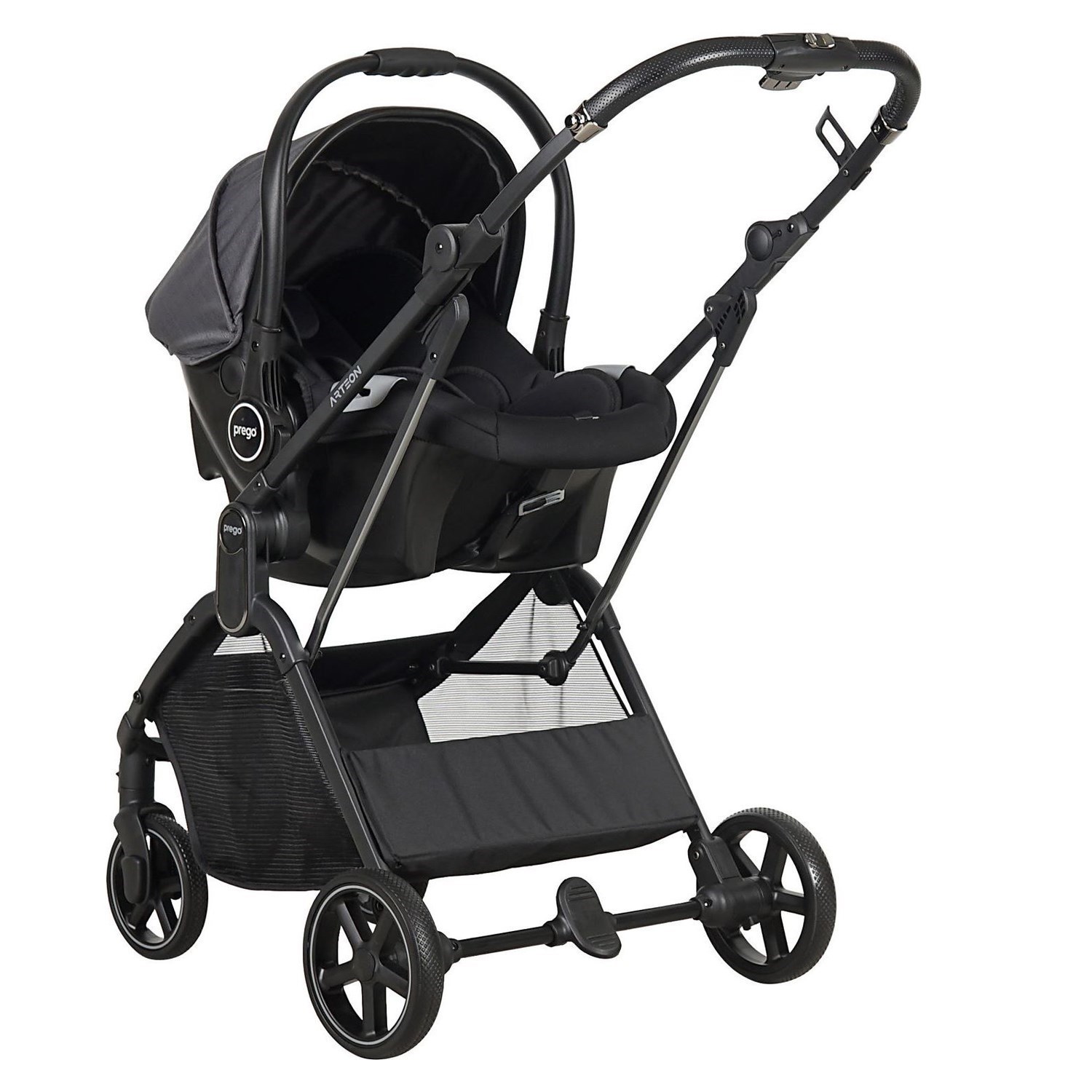 Prego Arteon Seyahat Sistem Bebek Arabası 2244 Otomatik Katlanan Gri
