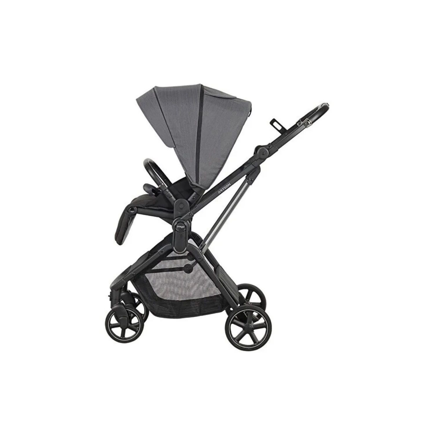 Prego Arteon Seyahat Sistem Bebek Arabası 2244 Otomatik Katlanan Gri