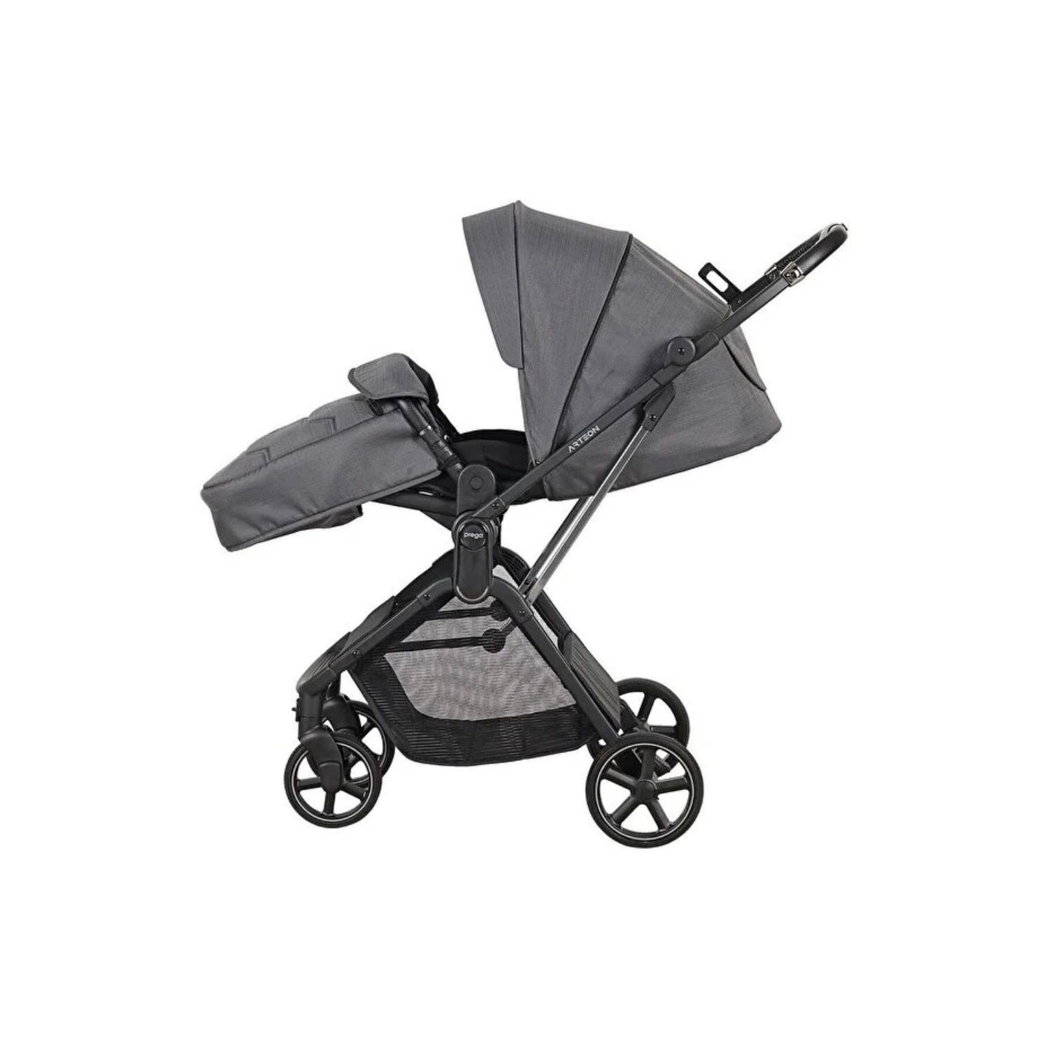 Prego Arteon Seyahat Sistem Bebek Arabası 2244 Otomatik Katlanan Gri