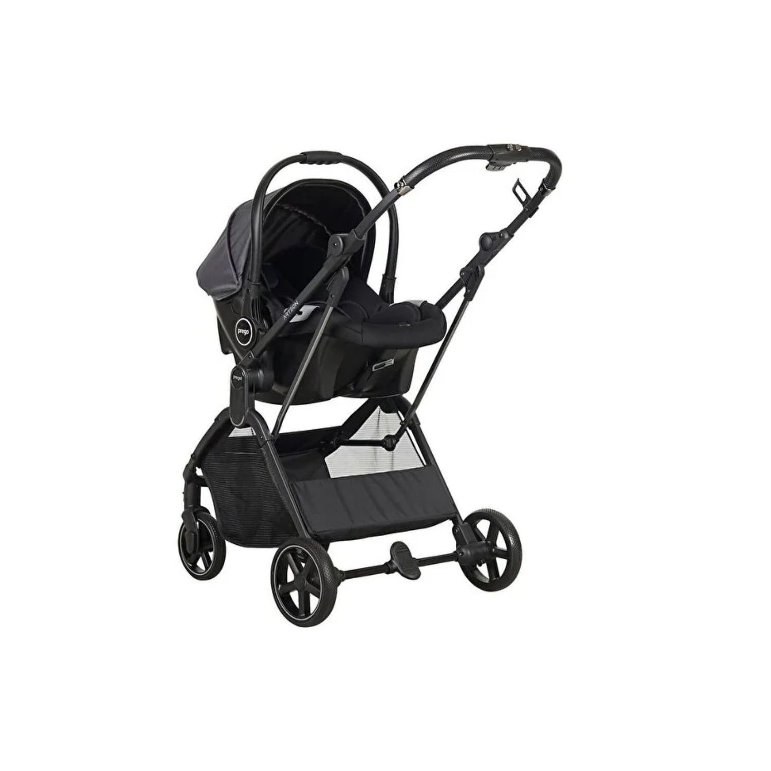Prego Arteon Seyahat Sistem Bebek Arabası 2244 Otomatik Katlanan Gri