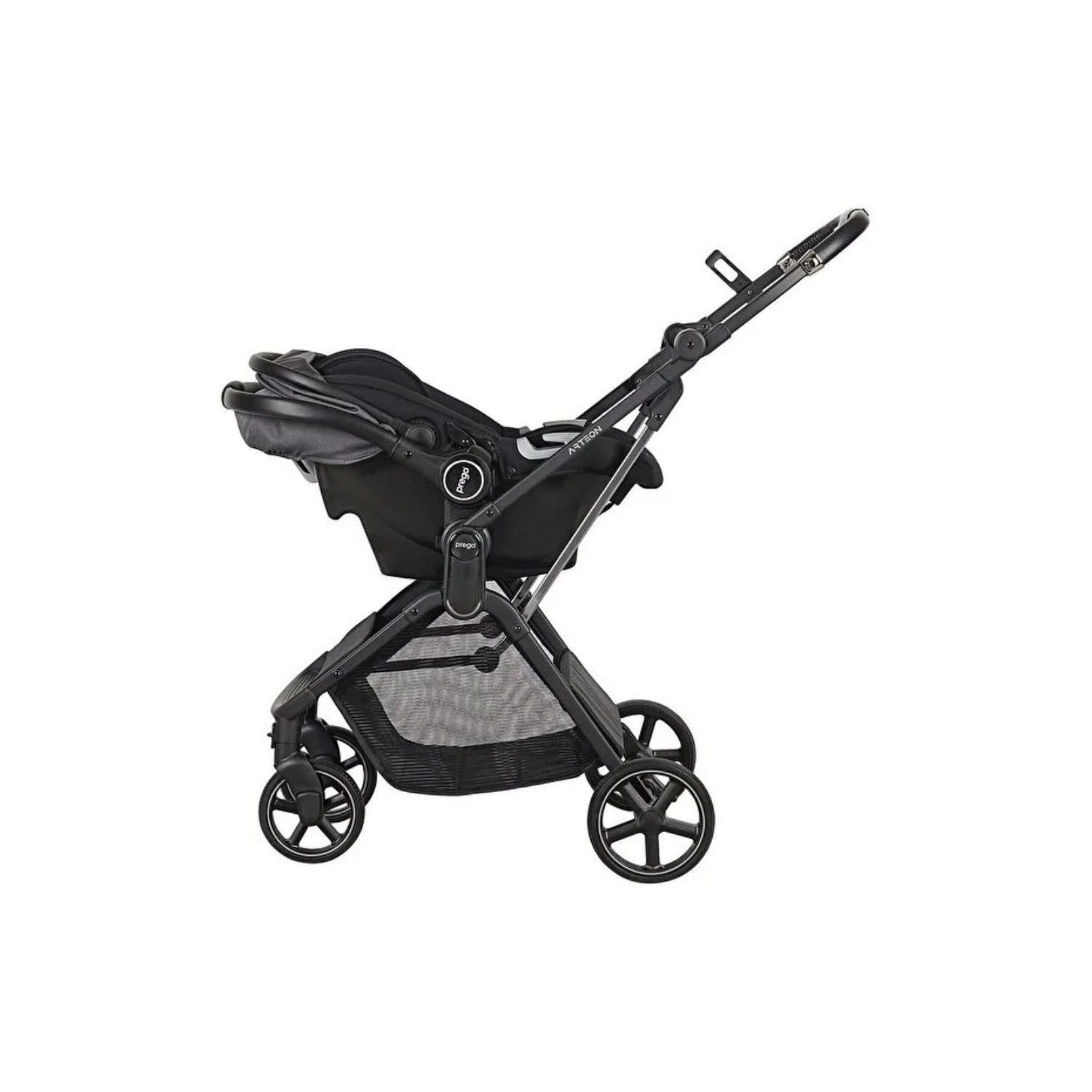 Prego Arteon Seyahat Sistem Bebek Arabası 2244 Otomatik Katlanan Gri