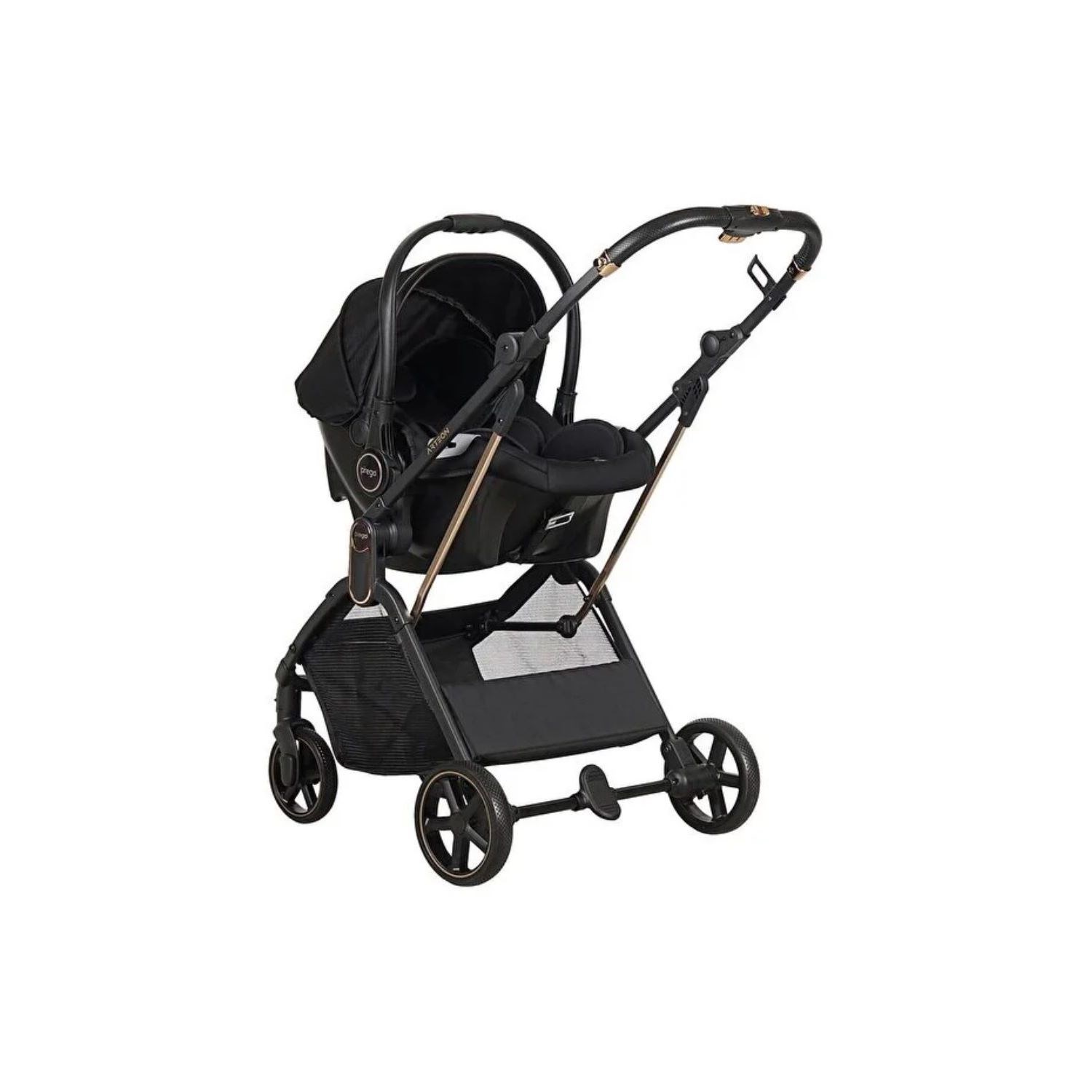 Prego Arteon Seyahat Sistem Bebek Arabası 2244 Otomatik Katlanan Siyah