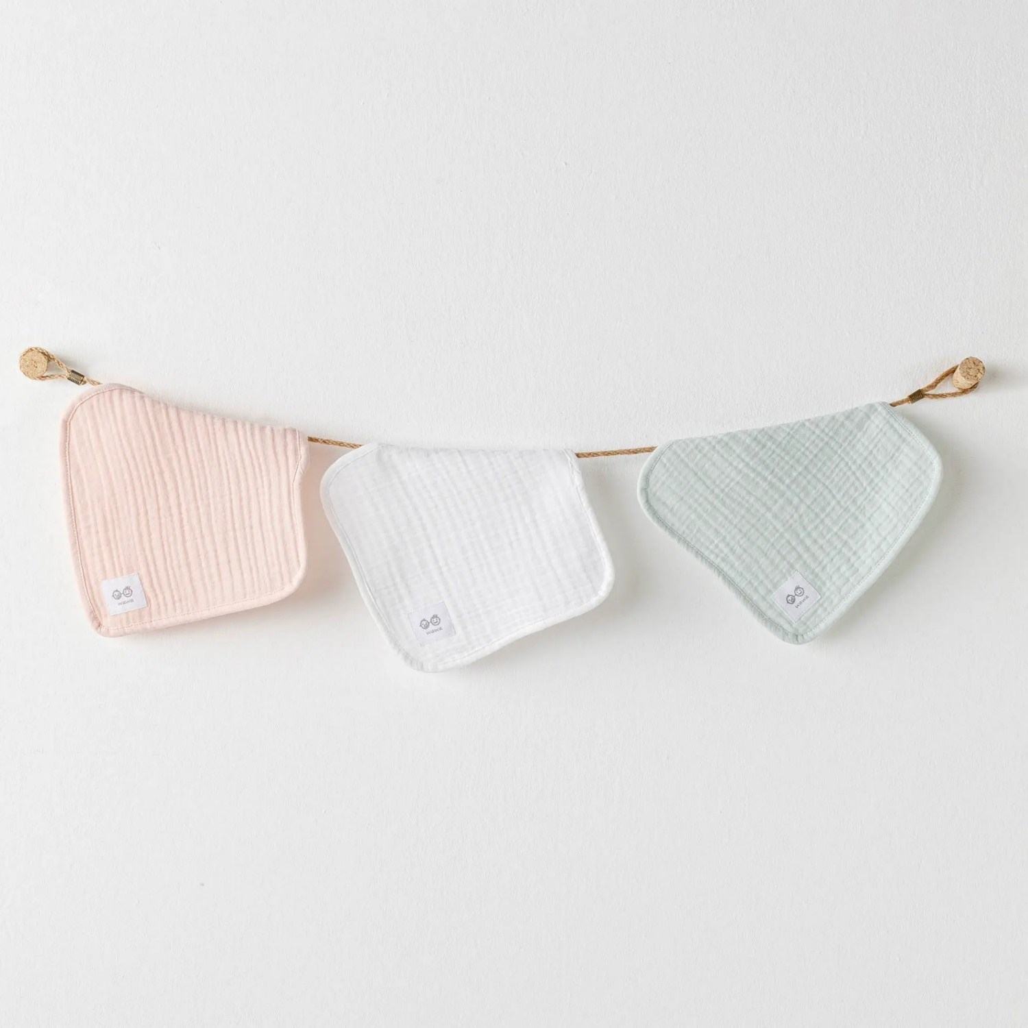 Andywawa Washcloths 3'lü Bebek Ağız Mendili AC25515 Çok Renkli