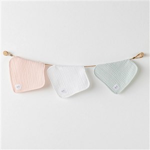 Andywawa Washcloths 3'lü Bebek Ağız Mendili AC25515 Çok Renkli