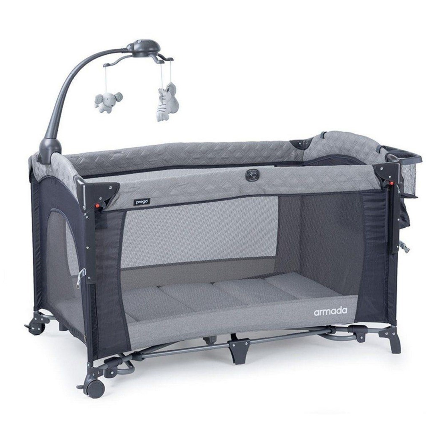 Prego Armada Çocuk Anne Yanı Oyun Parkı 70x120 cm 8067 Gri
