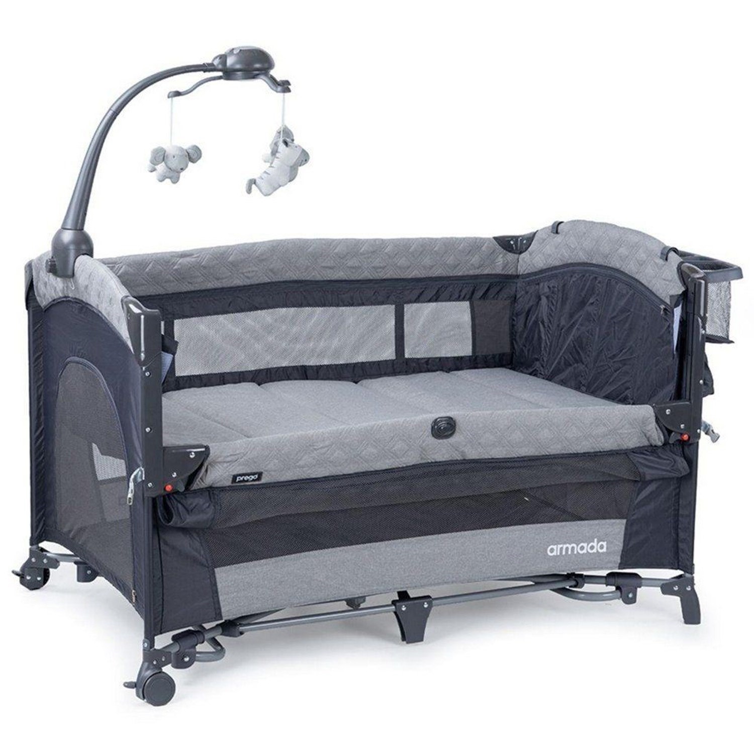 Prego Armada Çocuk Anne Yanı Oyun Parkı 70x120 cm 8067 Gri