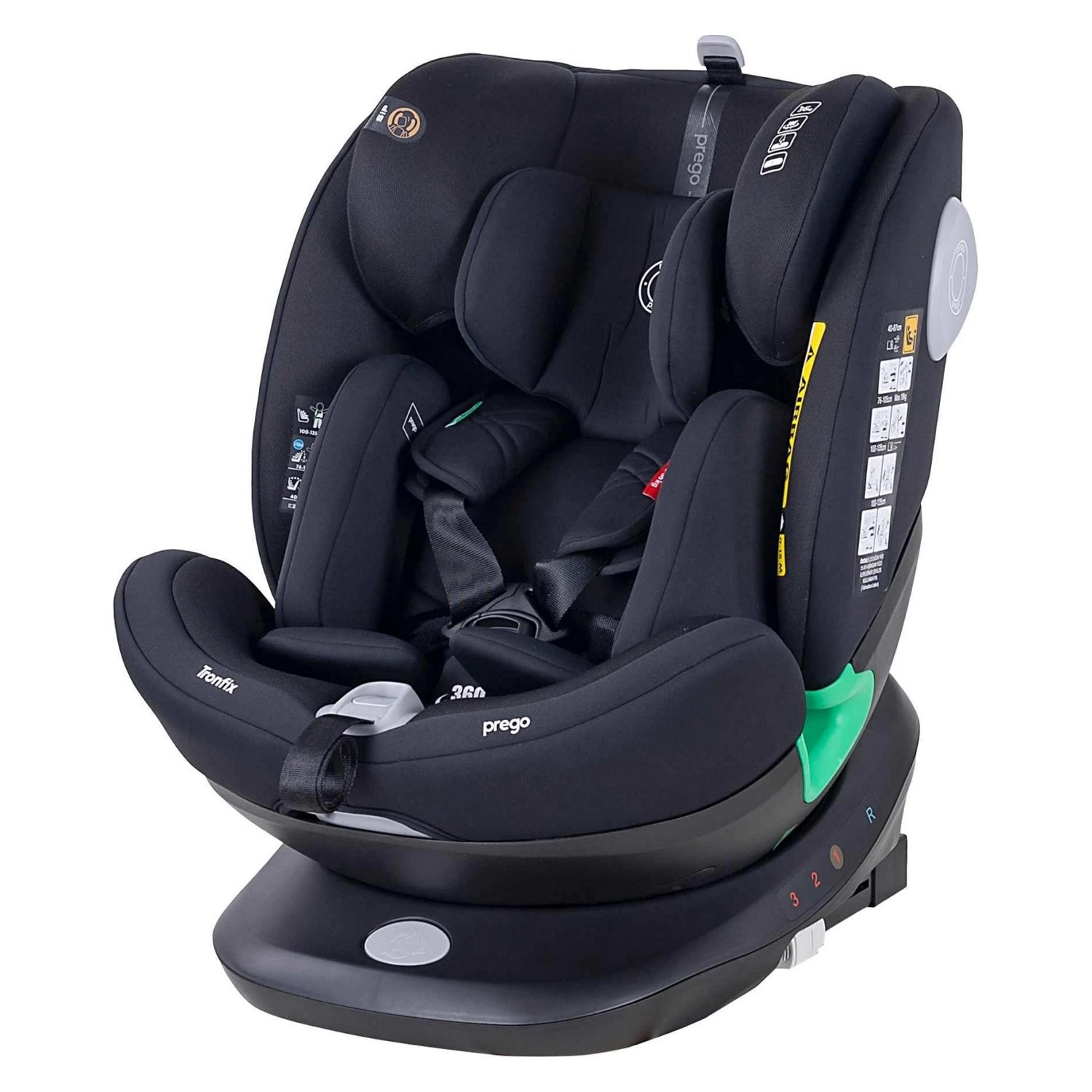 Prego Tronfix I-Size Oto Koltuğu Yeni Q9004 Siyah