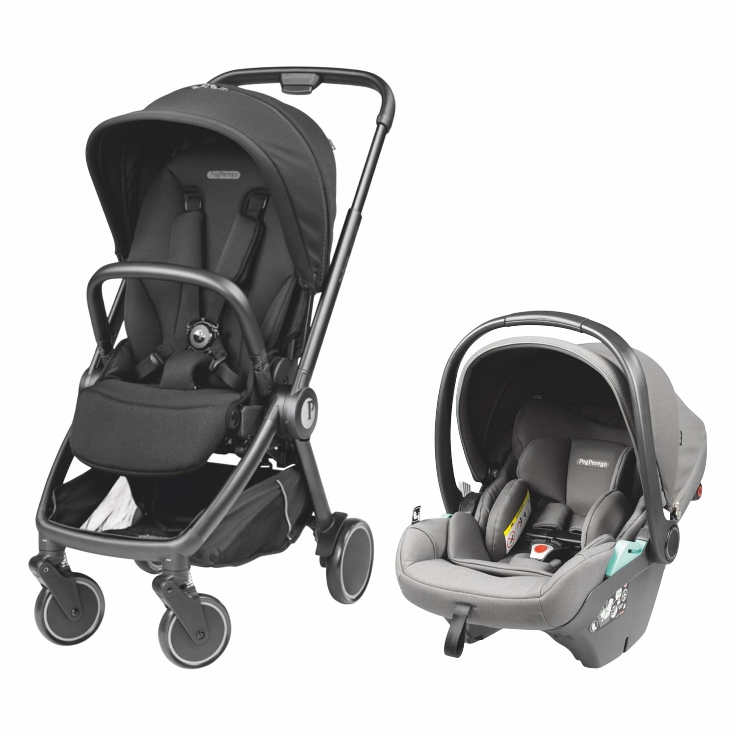 Peg Perego City Loop Lounge Travel Sistem Bebek Arabası True Black