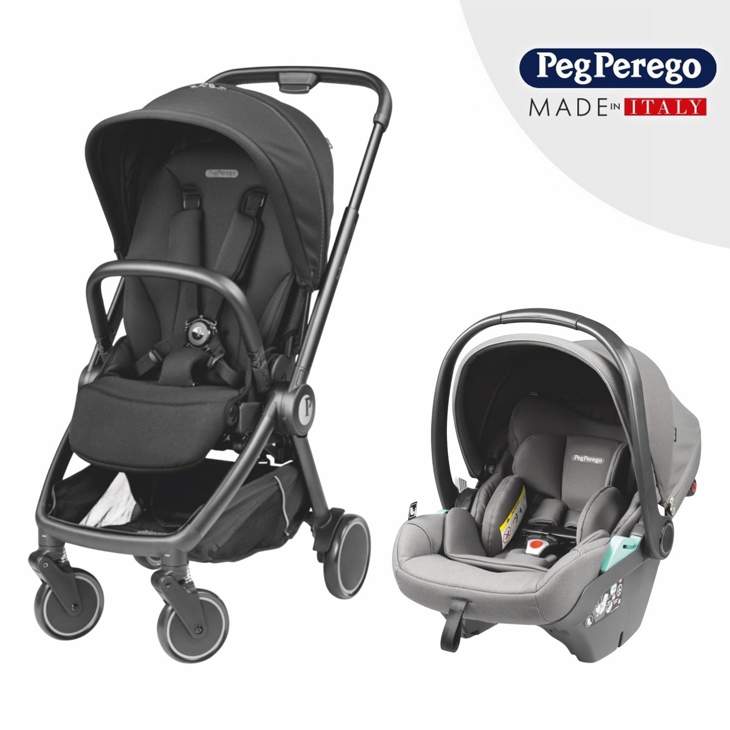Peg Perego City Loop Lounge Travel Sistem Bebek Arabası True Black