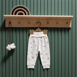 Tiffany Baby Happy Lambs Organik Patiksiz Pantolon 33006 Ekru