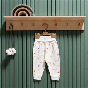 Tiffany Baby Strawberry Organik Theme Patiksiz Pantolon 45006 Ekru
