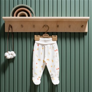 Tiffany Baby Strawberry Organik Theme Patikli Pantolon 45007 Ekru