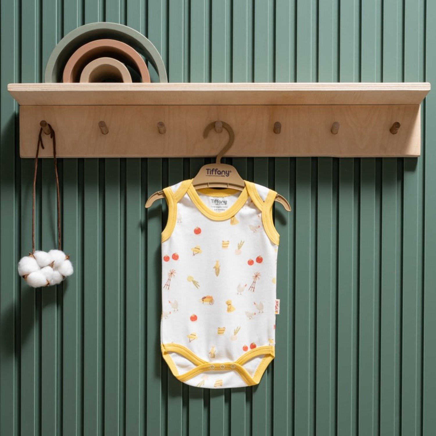 Tiffany Baby Strawberry Organik Theme Atlet Body 45009 Ekru