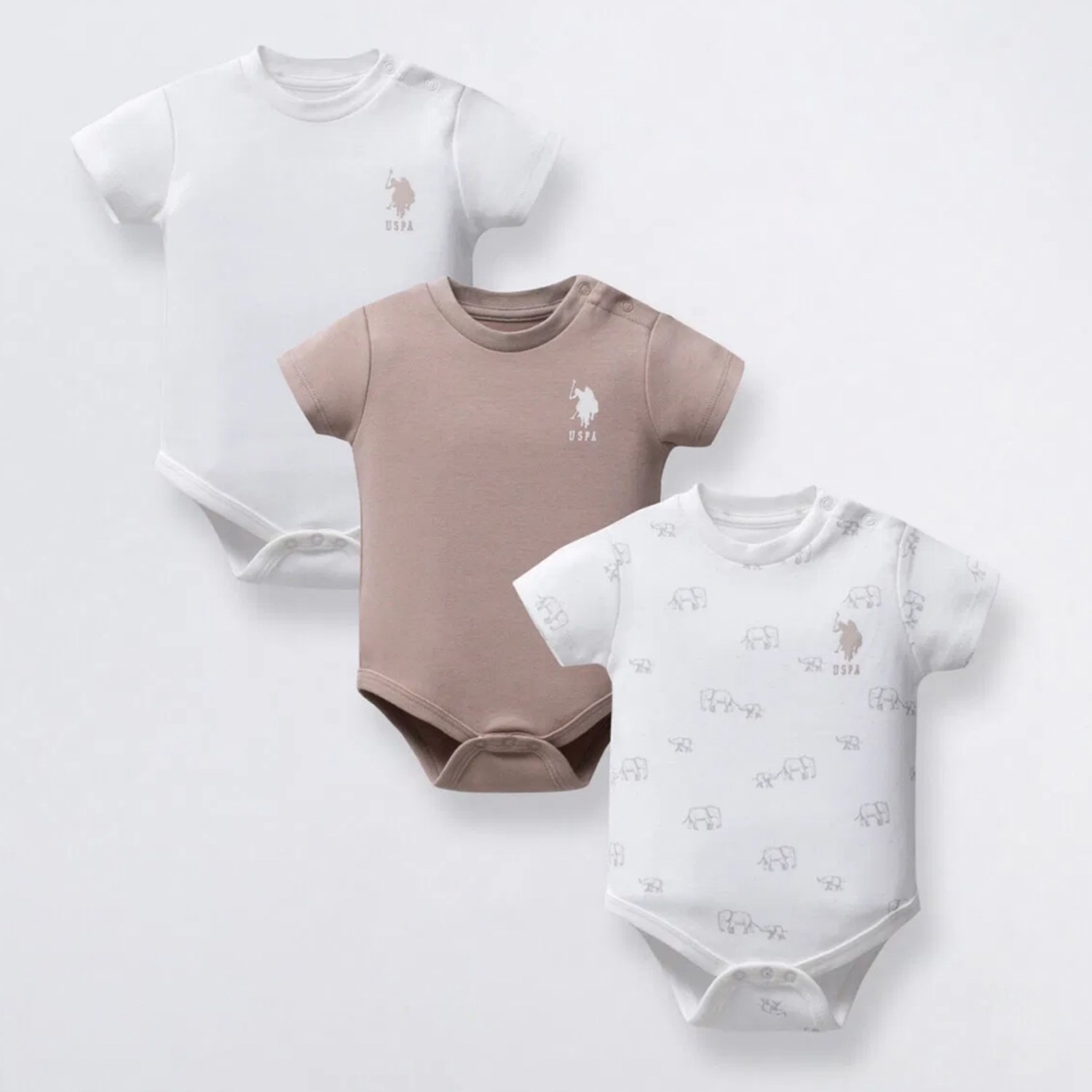 U.S Polo Assn 3'lü Body USB2324 Beyaz