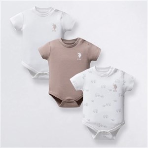 U.S Polo Assn 3'lü Body USB2324 Beyaz
