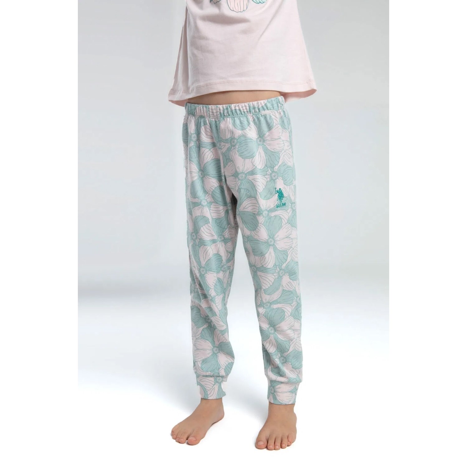 U.S. Polo Assn Pijama Takımı USB2077 Pudra