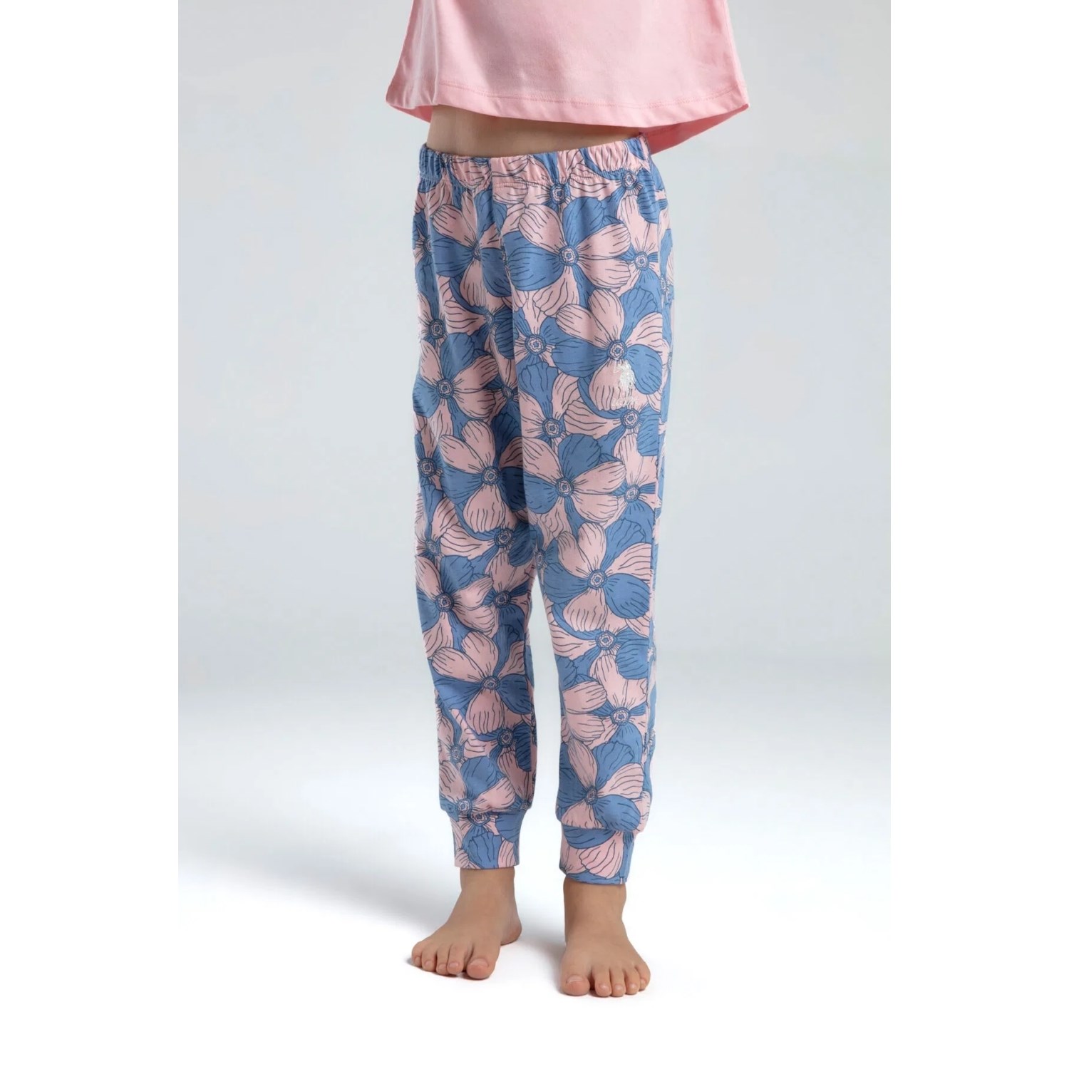 U.S. Polo Assn Pijama Takımı USB2077 Somon