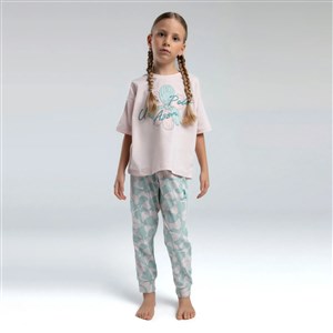 U.S. Polo Assn Pijama Takımı USB2077 Pudra