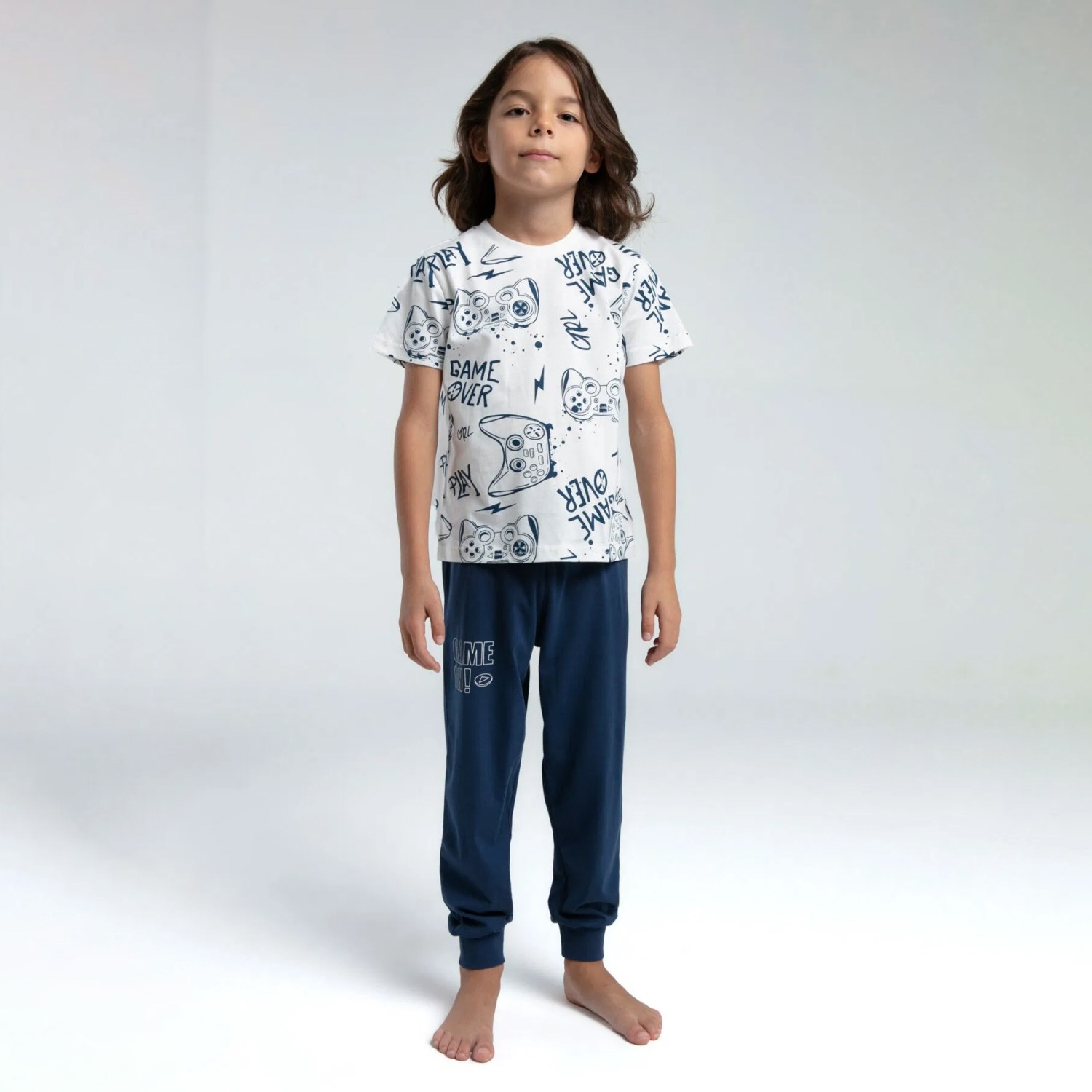 Roly Poly Pijama Takımı RP3540 Beyaz