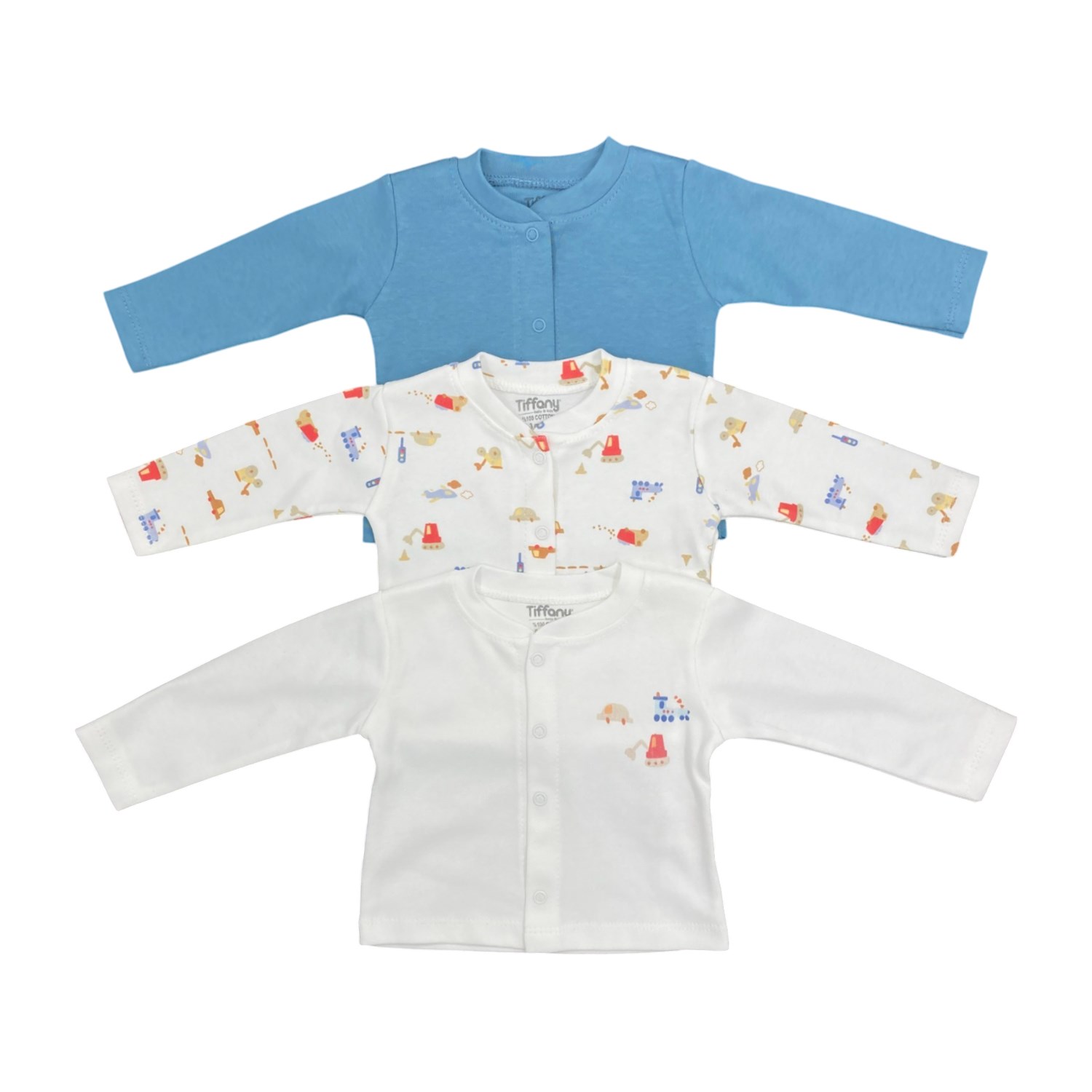Tiffany Baby Traffic Rider Theme 3'lü Hırka 50027 Ekru