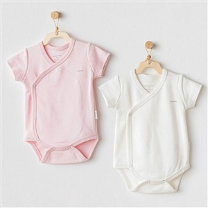 Andywawa Bunny Bear 2'li Zıbın Takım AC25643 Ekru-Pembe