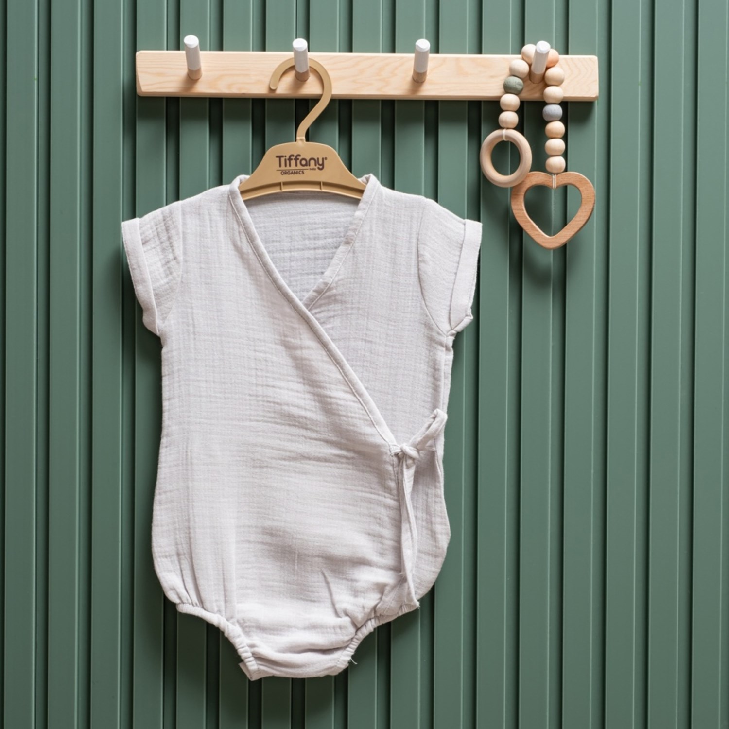 Tiffany Baby Müslin Theme Kruvaze Body 26022 Gri