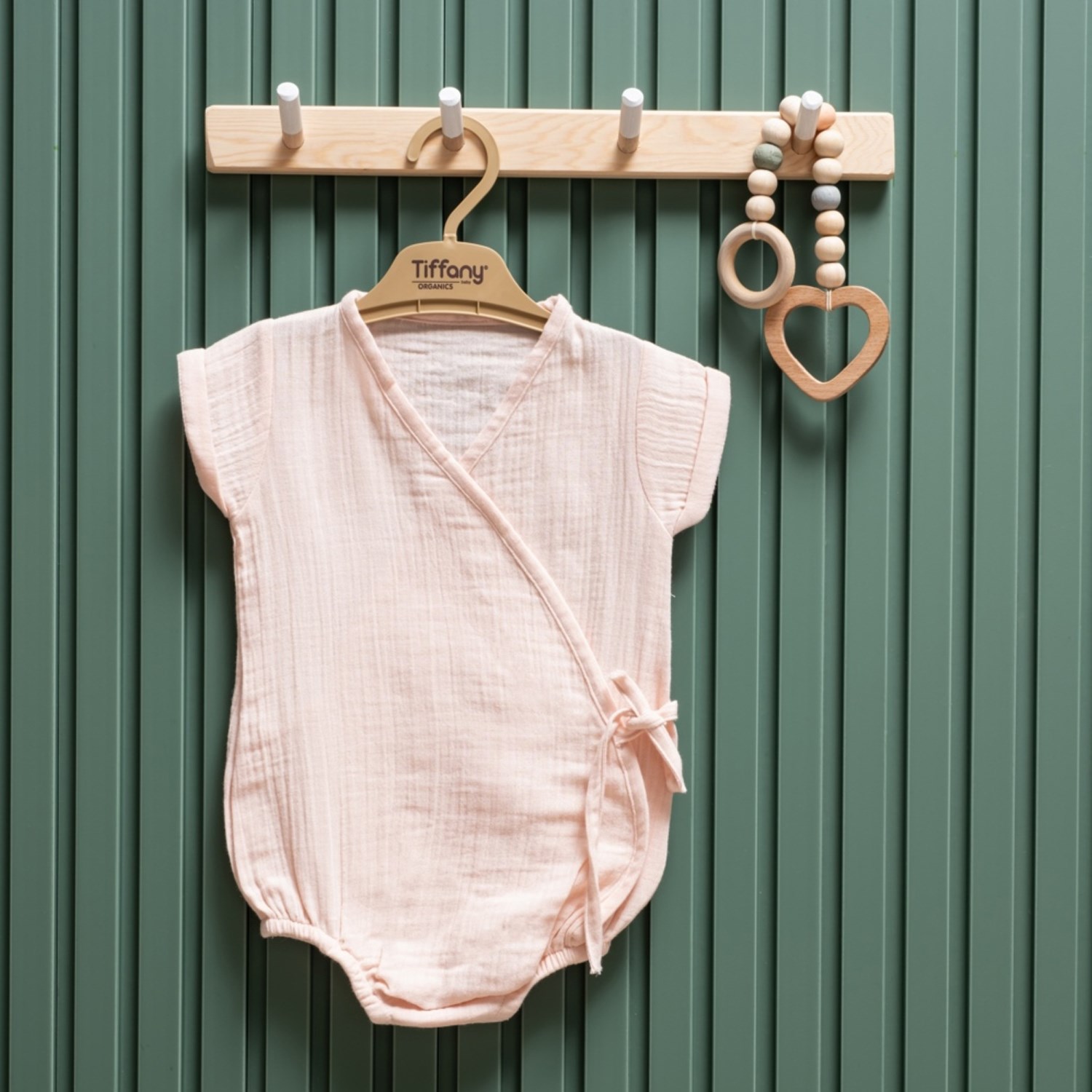 Tiffany Baby Müslin Theme Kruvaze Body 26022 Pudra