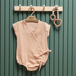 Tiffany Baby Müslin Theme Kruvaze Body 26022 Bej