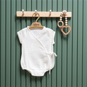 Tiffany Baby Müslin Theme Kruvaze Body 26022 Ekru