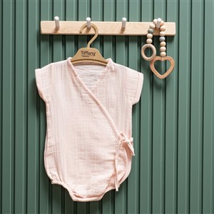 Tiffany Baby Müslin Theme Kruvaze Body 26022 Pudra