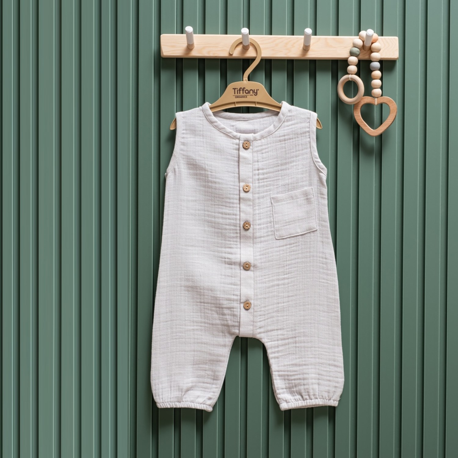 Tiffany Baby Müslin Theme Uzun Atlet Tulum 26024 Gri