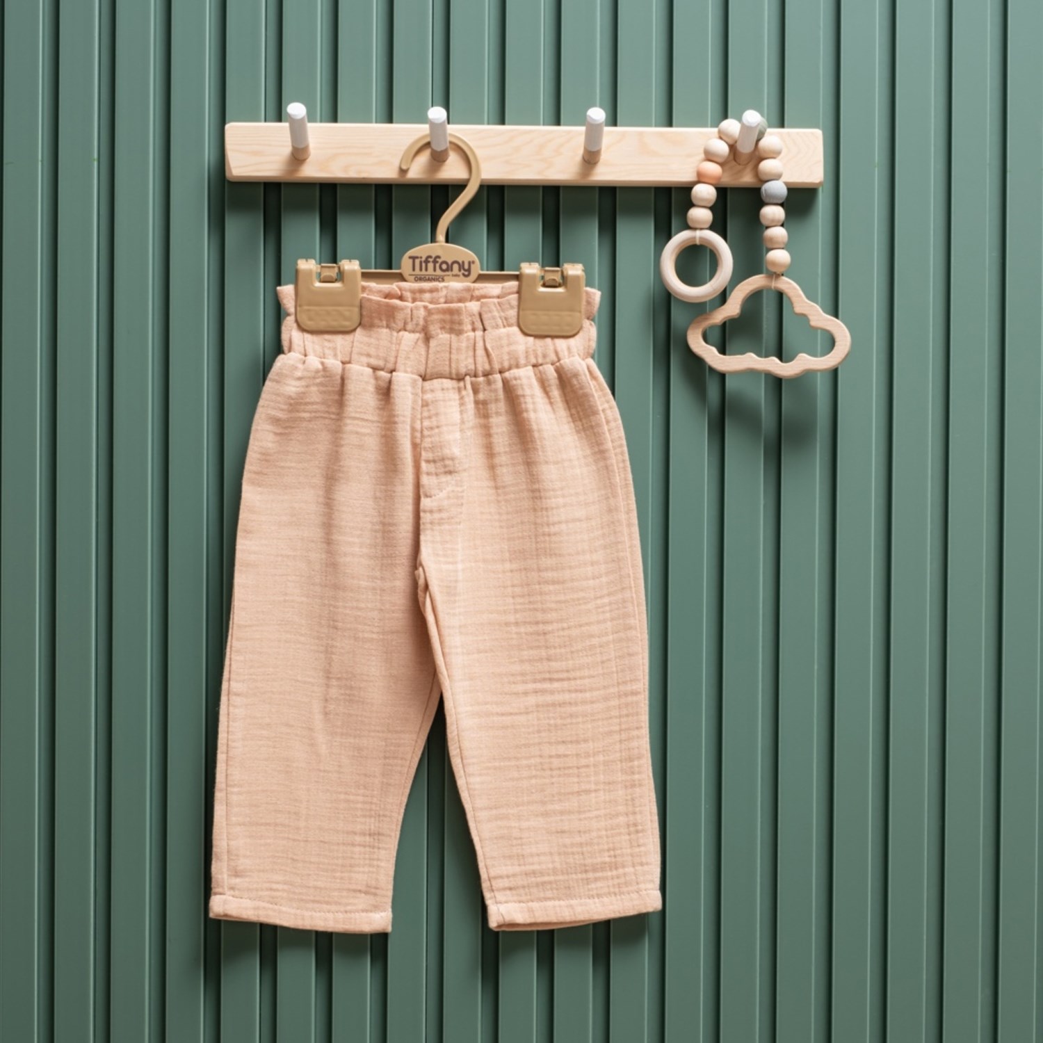 Tiffany Baby Müslin Theme Fırfırlı Pantolon 26031 Bej