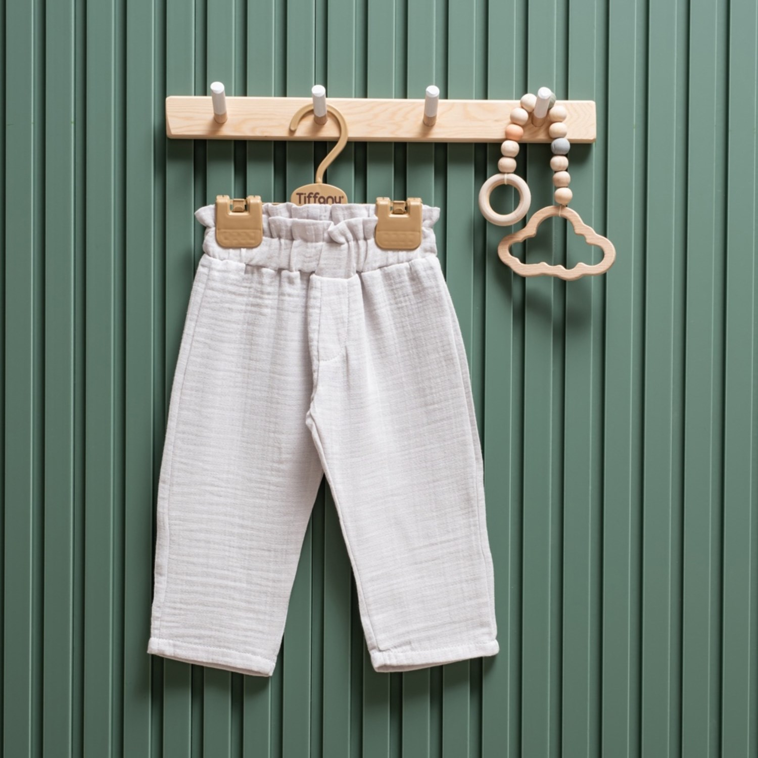 Tiffany Baby Müslin Theme Fırfırlı Pantolon 26031 Gri