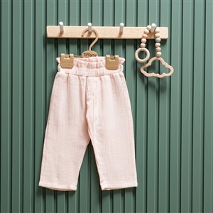 Tiffany Baby Müslin Theme Fırfırlı Pantolon 26031 Pudra