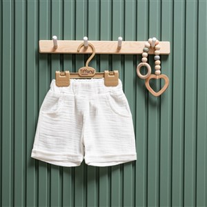 Tiffany Baby Müslin Theme Şort 26090 Ekru