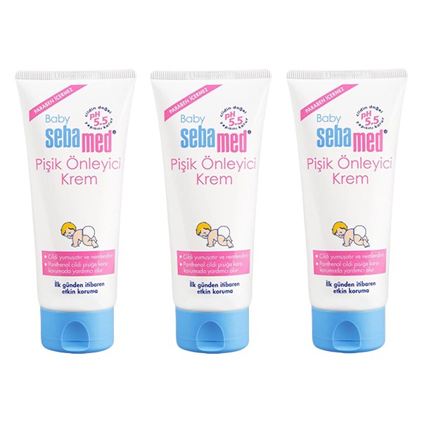 Sebamed Bebek Pişik Kremi 100 ml 3 Adet 