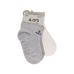 Artı Kids Kaptan Abs'li 2'li Bebek Patik 44142 Gri-Bej