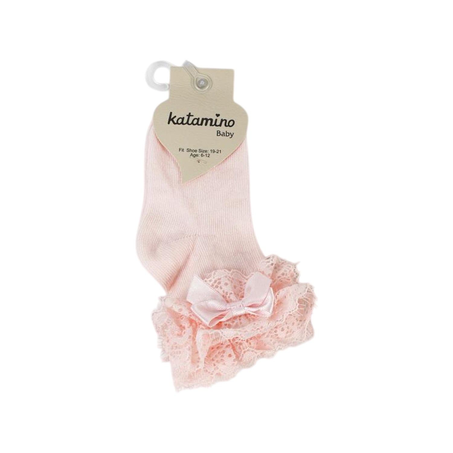 Katamino Tanla Aks Bebek Çorabı 46305 Pembe