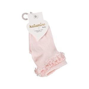 Katamino Teri Aks Bebek Çorabı 46206 Pembe