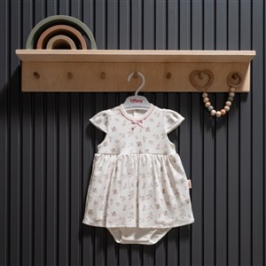 Tiffany Baby Cute Cats Theme Elbise 34086 Ekru
