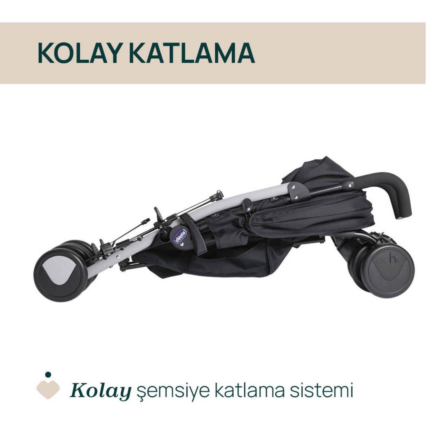 Chicco Echo Lite  Bebek Arabası Nut