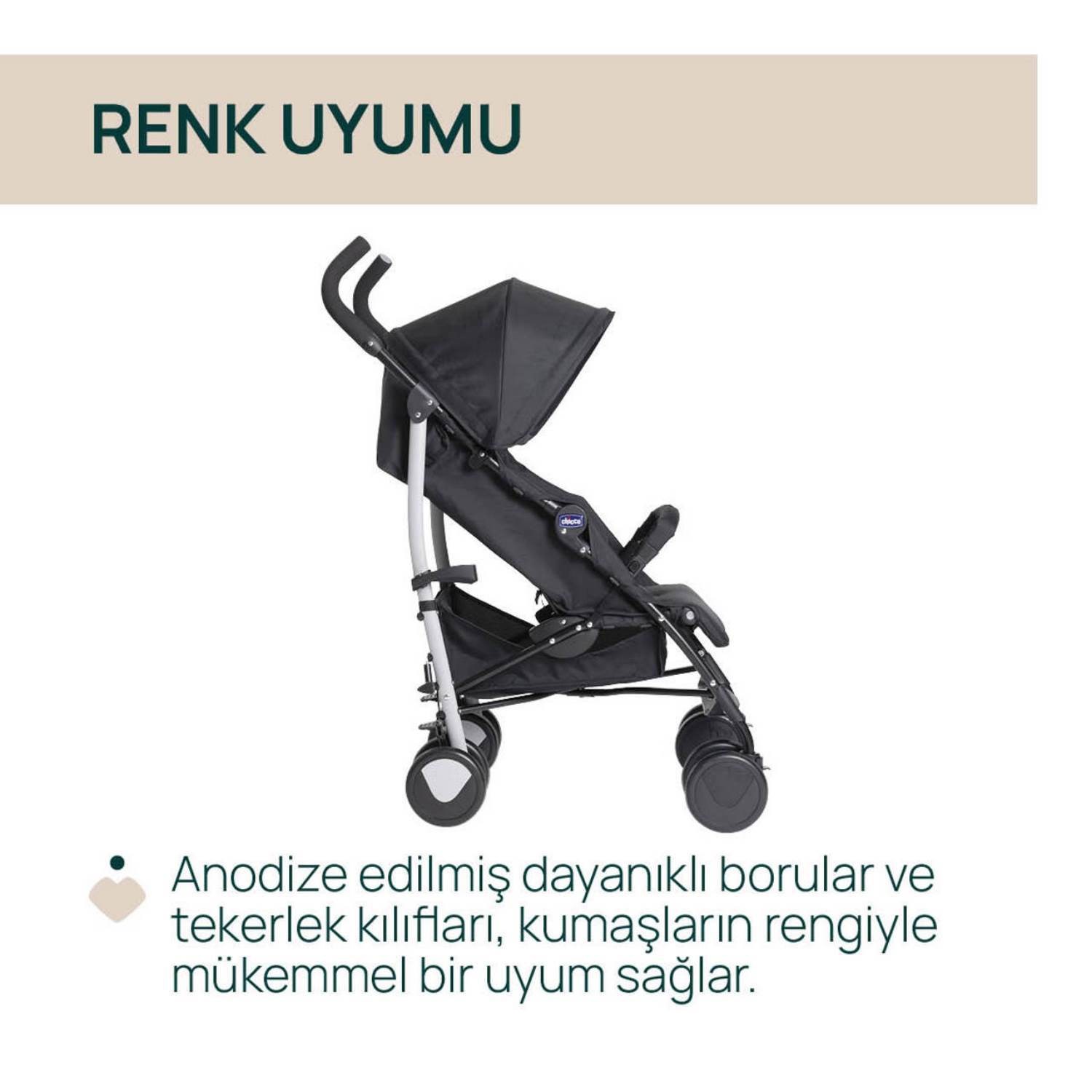 Chicco Echo Lite  Bebek Arabası Nut