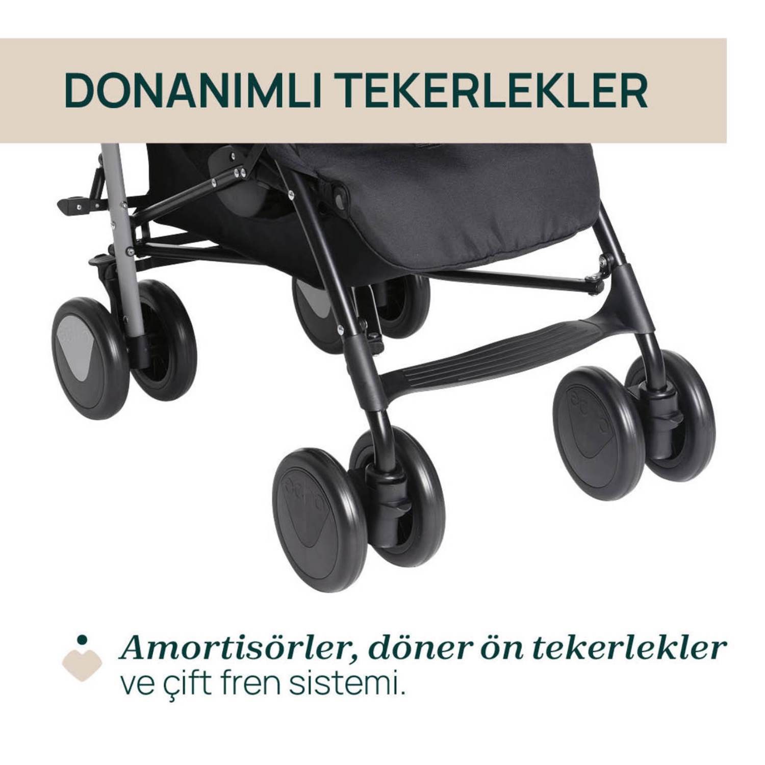 Chicco Echo Lite  Bebek Arabası Nut