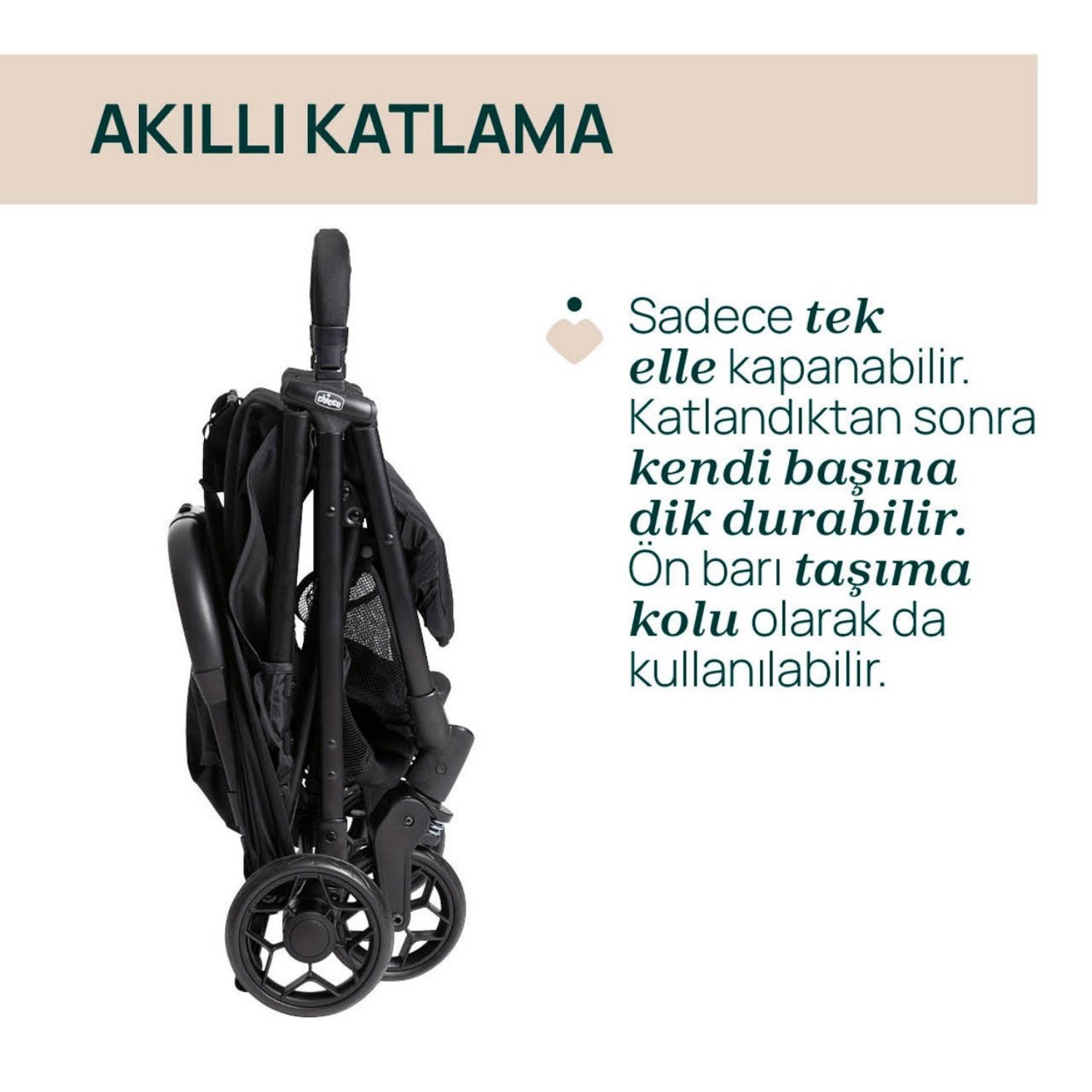 Chicco Urbino Bebek Arabası Grayness