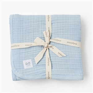 Andywawa Müslin Home Bebek Battaniye 105x120 Cm AC25870 Mavi