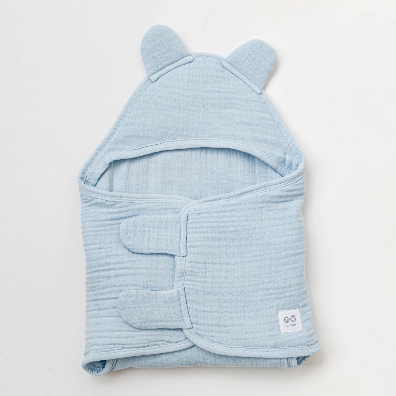 Andywawa Müslin Home Bebek Kundak AC25879 Mavi