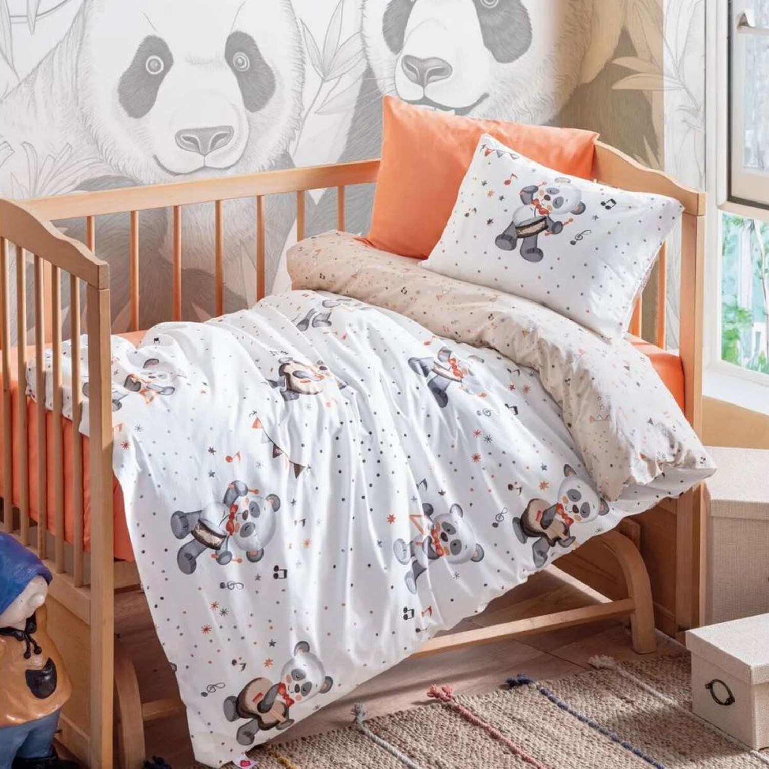 Cotton Box Bebek Nevresim Takımı 2000 Oranj