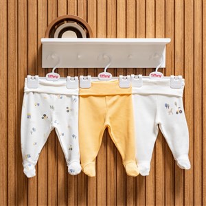 Tiffany Baby Tractor Theme 3'lü Patikli Pantolon 49007 Ekru